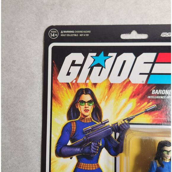 G. I. Joe Super 7 Reaction Figures Baroness 3.75" Figure New Sealed Hasbro 2021 - Picture 3 of 8